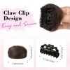 image:imageREECHO Space Bun Hair Pieces 2 PCS Mini Claw Clip in Messy amp Cat Ears Fake Hair Bun Extensions HB001 Wig Accessory Updo Hairpieces for Women Pack of 235 Wavy Black BrownChestnut Brown