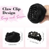 image:imageREECHO Space Bun Hair Pieces 2 PCS Mini Claw Clip in Messy amp Cat Ears Fake Hair Bun Extensions HB001 Wig Accessory Updo Hairpieces for Women Pack of 235 Wavy Black BrownNatural Black