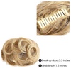 image:imageREECHO Space Bun Hair Pieces 2 PCS Mini Claw Clip in Messy amp Cat Ears Fake Hair Bun Extensions HB001 Wig Accessory Updo Hairpieces for Women Pack of 235 Wavy Black BrownGolden Blonde and Bleach Blonde Mixed