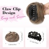 image:imageREECHO Space Bun Hair Pieces 2 PCS Mini Claw Clip in Messy amp Cat Ears Fake Hair Bun Extensions HB001 Wig Accessory Updo Hairpieces for Women Pack of 235 Wavy Black BrownGinger Brown