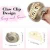 image:imageREECHO Space Bun Hair Pieces 2 PCS Mini Claw Clip in Messy amp Cat Ears Fake Hair Bun Extensions HB001 Wig Accessory Updo Hairpieces for Women Pack of 235 Wavy Black BrownAsh Brown with Blonde Tips
