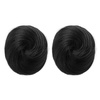 image:imageREECHO Space Bun Hair Pieces 2 PCS Mini Claw Clip in Messy amp Cat Ears Fake Hair Bun Extensions HB001 Wig Accessory Updo Hairpieces for Women Pack of 235 Wavy Black BrownNatural Black