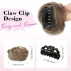 image:imageREECHO Space Bun Hair Pieces 2 PCS Mini Claw Clip in Messy amp Cat Ears Fake Hair Bun Extensions HB001 Wig Accessory Updo Hairpieces for Women Pack of 235 Wavy Black BrownLight Ash Brown with Highlights