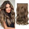 Chocolate Brown with Blonde Highlights