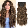 Brown with Honey Blonde Highlights