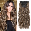 Chocolate Brown with Blonde Highlights