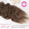 image:imageREECHO Clip in Hair Extensions 4PCS Blonde Hair Extensions 24 Thick Long Beach Waves Invisible Lace Weft Natural Soft Hairpieces for Women  Natural BlondeChocolate Brown with Highlights