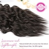 image:imageREECHO Clip in Hair Extensions 4PCS Blonde Hair Extensions 24 Thick Long Beach Waves Invisible Lace Weft Natural Soft Hairpieces for Women  Natural BlondeDark Brown