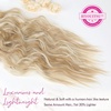 image:imageREECHO Clip in Hair Extensions 4PCS Blonde Hair Extensions 24 Thick Long Beach Waves Invisible Lace Weft Natural Soft Hairpieces for Women  Natural BlondeDirty Blonde