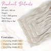 image:imageREECHO Clip in Hair Extensions 4PCS Blonde Hair Extensions 24 Thick Long Beach Waves Invisible Lace Weft Natural Soft Hairpieces for Women  Natural BlondePlatinum Blonde