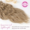 image:imageREECHO Clip in Hair Extensions 4PCS Blonde Hair Extensions 24 Thick Long Beach Waves Invisible Lace Weft Natural Soft Hairpieces for Women  Natural BlondeChampagne Blonde