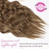image:imageREECHO Clip in Hair Extensions 4PCS Blonde Hair Extensions 24 Thick Long Beach Waves Invisible Lace Weft Natural Soft Hairpieces for Women  Natural BlondeMedium Reddish Brown with Highlights