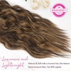 image:imageREECHO Clip in Hair Extensions 4PCS Blonde Hair Extensions 24 Thick Long Beach Waves Invisible Lace Weft Natural Soft Hairpieces for Women  Natural BlondeChestnut Brown