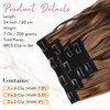 image:imageREECHO Clip in Hair Extensions 4PCS Blonde Hair Extensions 24 Thick Long Beach Waves Invisible Lace Weft Natural Soft Hairpieces for Women  Natural BlondeChocolate Brown with Golden Highlights