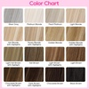 image:imageREECHO Invisible Wire Hair Extensions with Thinner Softer Lace Weft 12 Short Straight Clips in Secret Hairpiece for Women 12 Inch Pack of 1  Golden Blonde with HighlightsAsh Blonde with Highlights