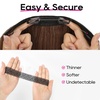 image:imageREECHO Invisible Wire Hair Extensions with Thinner Softer Lace Weft 12 Short Straight Clips in Secret Hairpiece for Women 12 Inch Pack of 1  Golden Blonde with HighlightsCaramel Brown
