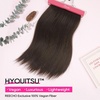 image:imageREECHO Invisible Wire Hair Extensions with Thinner Softer Lace Weft 12 Short Straight Clips in Secret Hairpiece for Women 12 Inch Pack of 1  Golden Blonde with HighlightsChocolate Brown