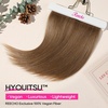 image:imageREECHO Invisible Wire Hair Extensions with Thinner Softer Lace Weft 12 Short Straight Clips in Secret Hairpiece for Women 12 Inch Pack of 1  Golden Blonde with HighlightsCaramel Brown