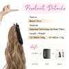 image:imageREECHO Invisible Wire Hair Extensions with Thinner Softer Lace Weft Chocolate Brown with Blonde Highlights 12 Inch Pack of 1Bronde
