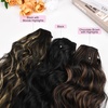 image:imageREECHO Invisible Wire Hair Extensions with Thinner Softer Lace Weft Chocolate Brown with Blonde Highlights 12 Inch Pack of 1Chocolate Brown with Highlights
