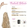 image:imageREECHO Invisible Wire Hair Extensions with Thinner Softer Lace Weft Chocolate Brown with Blonde Highlights 12 Inch Pack of 1Honey Blonde with Highlights