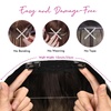image:imageREECHO Invisible Wire Hair Extensions with Thinner Softer Lace Weft Chocolate Brown with Blonde Highlights 12 Inch Pack of 1Light Reddish Brown with Highlights
