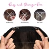 image:imageREECHO Invisible Wire Hair Extensions with Thinner Softer Lace Weft Chocolate Brown with Blonde Highlights 12 Inch Pack of 1Medium Blonde with Blonde Highlights