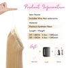 image:imageREECHO Invisible Wire Hair Extensions with Transparent Headband Adjustable Size Removable Secure Clips in Straight Secret Hairpiece for Women  Natural BlackGolden Blonde with Highlights