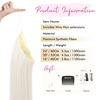 image:imageREECHO Invisible Wire Hair Extensions with Transparent Headband Adjustable Size Removable Secure Clips in Straight Secret Hairpiece for Women  Natural BlackPlatinum Blonde