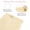 image:imageREECHO Invisible Wire Hair Extensions with Transparent Headband Adjustable Size Removable Secure Clips in Straight Secret Hairpiece for Women  Natural BlackGreyBrownSilverWhite Mixed