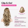 image:imageREECHO 24 Ponytail Extension Long Curly Claw Clip Ponytail Extension Jaw Clip in Pony Tails Natural Synthetic Hairpiece for Women Daily Medium Blonde with Blonde HighlightsMedium Blonde with Blonde Highlights