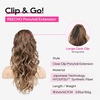 image:imageREECHO 24 Ponytail Extension Long Curly Claw Clip Ponytail Extension Jaw Clip in Pony Tails Natural Synthetic Hairpiece for Women Daily Medium Blonde with Blonde HighlightsDark Ash Blonde with Golden Ends