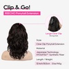 image:imageREECHO 24 Ponytail Extension Long Curly Claw Clip Ponytail Extension Jaw Clip in Pony Tails Natural Synthetic Hairpiece for Women Daily Medium Blonde with Blonde HighlightsDark Brown