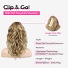 image:imageREECHO 24 Ponytail Extension Long Curly Claw Clip Ponytail Extension Jaw Clip in Pony Tails Natural Synthetic Hairpiece for Women Daily Medium Blonde with Blonde HighlightsMedium Blonde with Blonde Highlights