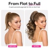 image:imageREECHO Ponytail Extension 24 Claw Clip in Long Curly Wavy Ponytail Hair Extension Jaw Clip on Pony Tails Hairpiece for Women  Medium Blonde with HighlightsBlack Brown