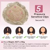 image:imageREECHO Hair Topper Short Wiglet Hair Topper for Women with Thinning Large Coverage Synthetic Top Crown Hairpiece for Women  Ash BlondeAsh Blonde
