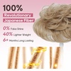 image:imageREECHO Hair Topper Short Wiglet Hair Topper for Women with Thinning Large Coverage Synthetic Top Crown Hairpiece for Women  Ash BlondeDark Blonde