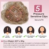 image:imageREECHO Hair Topper Short Wiglet Hair Topper for Women with Thinning Large Coverage Synthetic Top Crown Hairpiece for Women  Ash BlondeDark Blonde