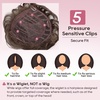 image:imageREECHO Hair Topper Short Wiglet Hair Topper for Women with Thinning Large Coverage Synthetic Top Crown Hairpiece for Women  Ash BlondeDark Chocolate Brown