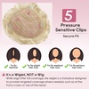 image:imageREECHO Hair Topper Short Wiglet Hair Topper for Women with Thinning Large Coverage Synthetic Top Crown Hairpiece for Women  Ash BlondeGolden Blonde