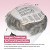 image:imageREECHO Hair Topper Short Wiglet Hair Topper for Women with Thinning Large Coverage Synthetic Top Crown Hairpiece for Women  Ash BlondeGrey
