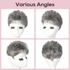 image:imageREECHO Hair Topper Short Wiglet Hair Topper for Women with Thinning Large Coverage Synthetic Top Crown Hairpiece for Women  Ash BlondeGrey