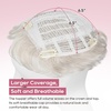 image:imageREECHO Hair Topper Short Wiglet Hair Topper for Women with Thinning Large Coverage Synthetic Top Crown Hairpiece for Women  Ash BlondeLight Ash Blonde