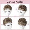 image:imageREECHO Hair Topper Short Wiglet Hair Topper for Women with Thinning Large Coverage Synthetic Top Crown Hairpiece for Women  Ash BlondeLight Ginger Brown