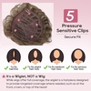 image:imageREECHO Hair Topper Short Wiglet Hair Topper for Women with Thinning Large Coverage Synthetic Top Crown Hairpiece for Women  Ash BlondeLight Ginger Brown
