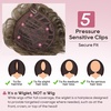 image:imageREECHO Hair Topper Short Wiglet Hair Topper for Women with Thinning Large Coverage Synthetic Top Crown Hairpiece for Women  Ash BlondeMedium Brown