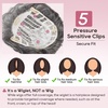 image:imageREECHO Hair Topper Short Wiglet Hair Topper for Women with Thinning Large Coverage Synthetic Top Crown Hairpiece for Women  Ash BlondeSteel Gray