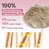 image:imageREECHO Hair Topper for Women  100 Japanese Revolutionary Fiber Short Wiglet Topper Hairpiece for Women with Hair Loss Thinning Lightweight Large Base for Full Coverage  Honey BlondeHoney Blonde