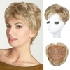 image:imageREECHO Hair Topper for Women  100 Japanese Revolutionary Fiber Short Wiglet Topper Hairpiece for Women with Hair Loss Thinning Lightweight Large Base for Full Coverage  Honey BlondeHoney Blonde